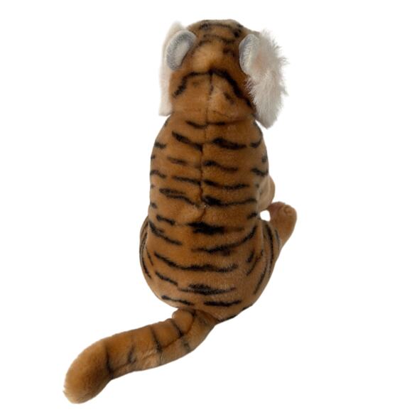 Nat & Jules Demdaco Soft Plush Beanie Brown Bengal Tiger 12" Stuffed Animal - Picture 6 of 8